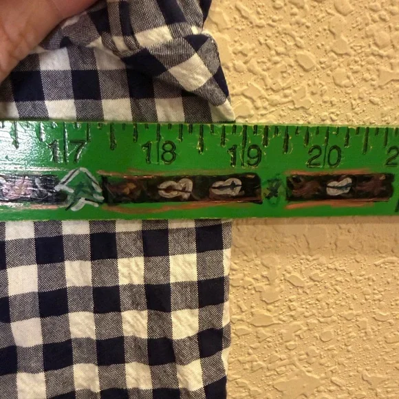 Felicite Black and White Cotton Gingham Midi Dress sz L - Picture 10 of 10